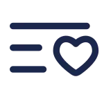 List Heart Minimalistic SVG Icon